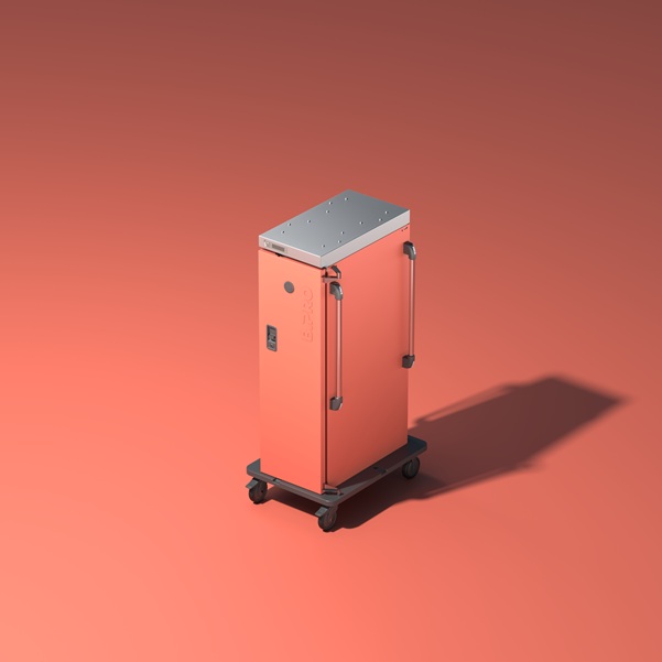 Hygienische stapelbare Thermobox aus Edelstahl