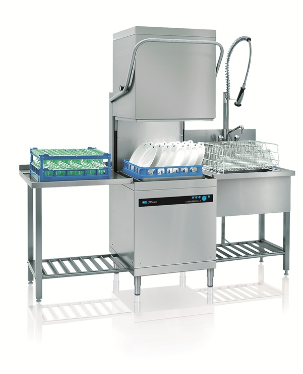 Spültisch aus Edelstahl für Großküchen